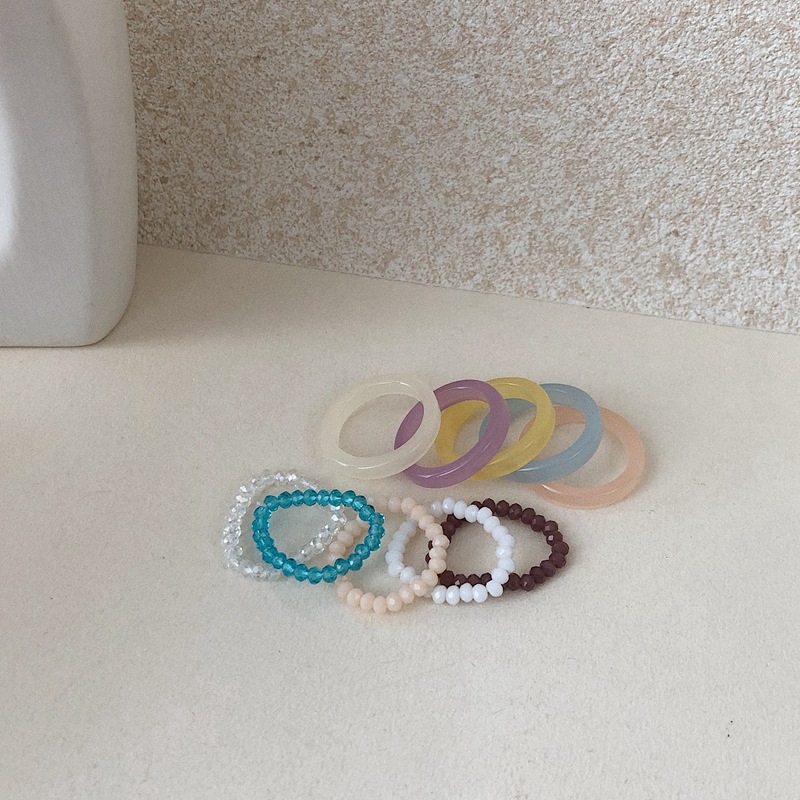 Set nhẫn chuỗi hạt phong cách vintage dành cho nữ | BigBuy360 - bigbuy360.vn