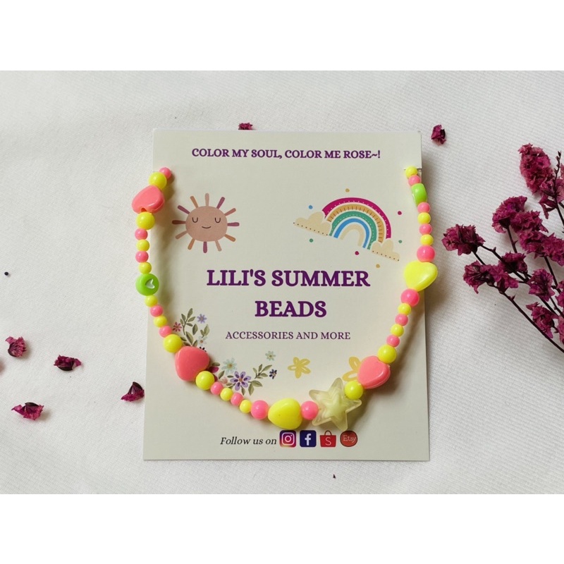 Vòng cổ handmade LILI COLORFULLY LITTLE STAR NECKLACE - LILI'S SUMMER BEADS