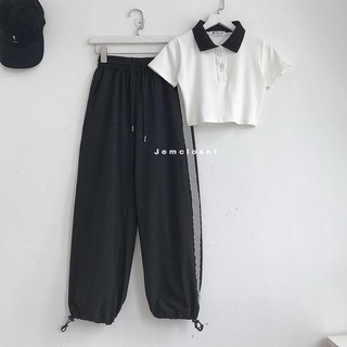 QUẦN JOGGER NỈ RÚT DÂY PHẢN QUANG