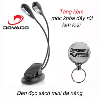 Đèn đọc sách mini đa năng [Tặng kèm móc khóa dây rút kim loại]