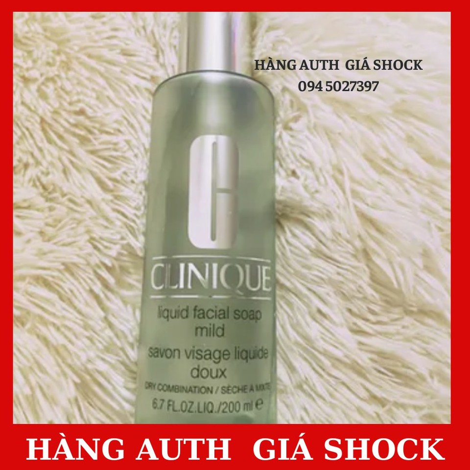 Sữa rửa mặt Clinique 200ml dành cho da khô và hỗn hợp CAM KẾT CHÍNH HÃNG