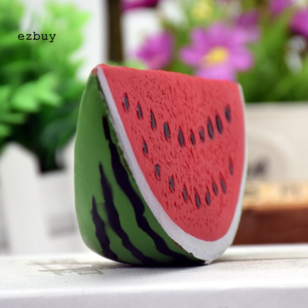 Đồ Chơi Xốp Squishy Giảm Stress Hình Miếng Dưa Hấu Dễ Thương Cho Bé