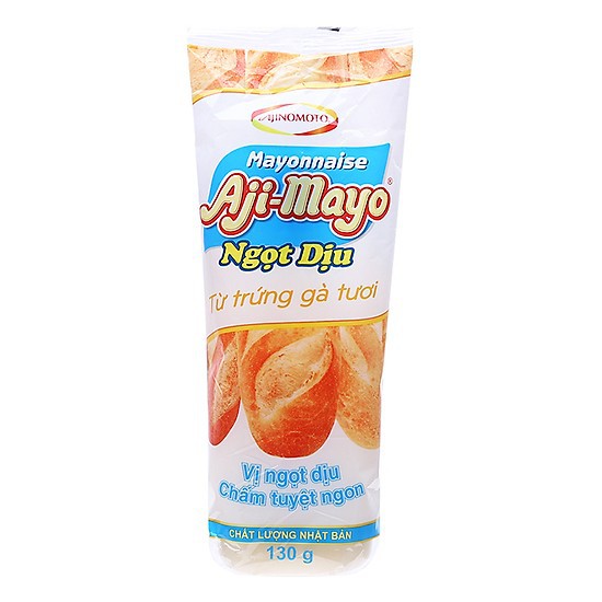 gói xốt mayonnaise aji-mayo ngọt dịu 130g date 9/2022