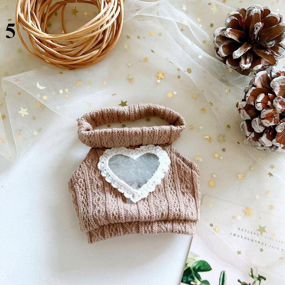 Áo Sweater Hình Trái Tim Cho Búp Bê 20cm