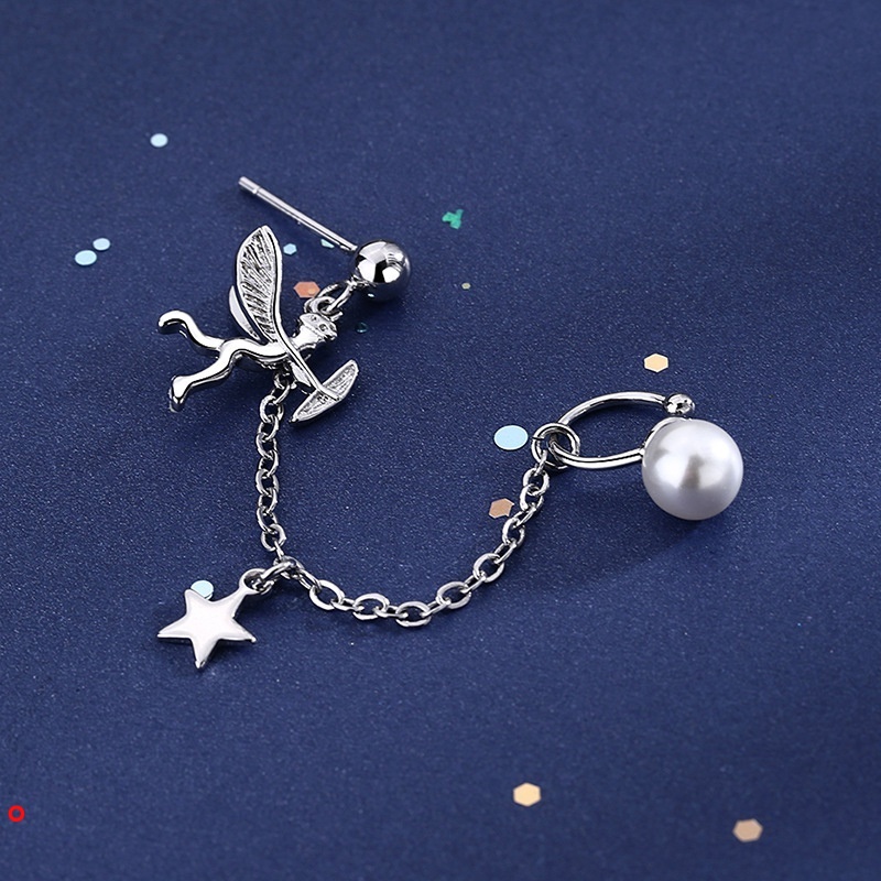 Bông tai dạng kẹp dây tua rua cho nữ