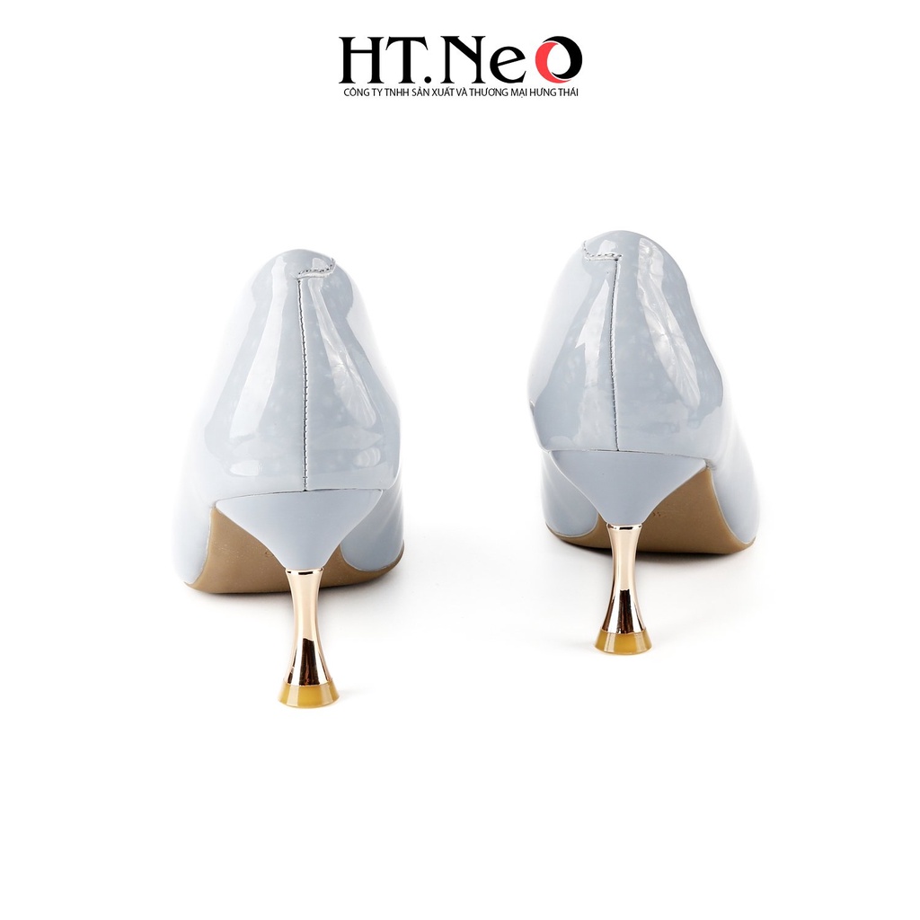 Giày cao gót HT.NEO Thiết kế da mềm mại, đế cao 7 cm, cùng khuy bắt mắt CS245