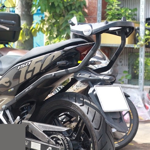 Baga Givi HRV Exciter 150/ Y15ZR chính hãng cho xe chịu lực cao bao gồm đế gắn thùng