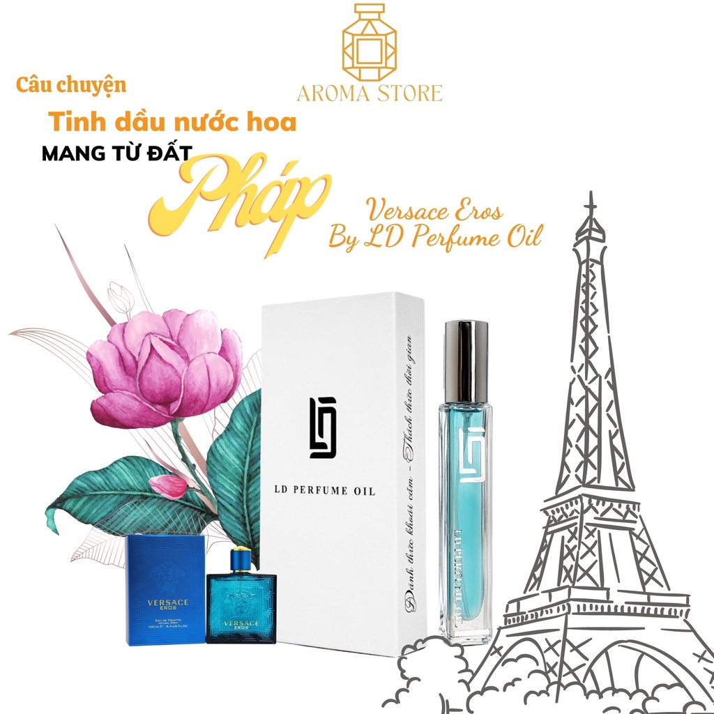 Tinh Dầu Nước Hoa Pháp VERSACE EROS Thương Hiệu LD PERFUME OIL AROMA STORE