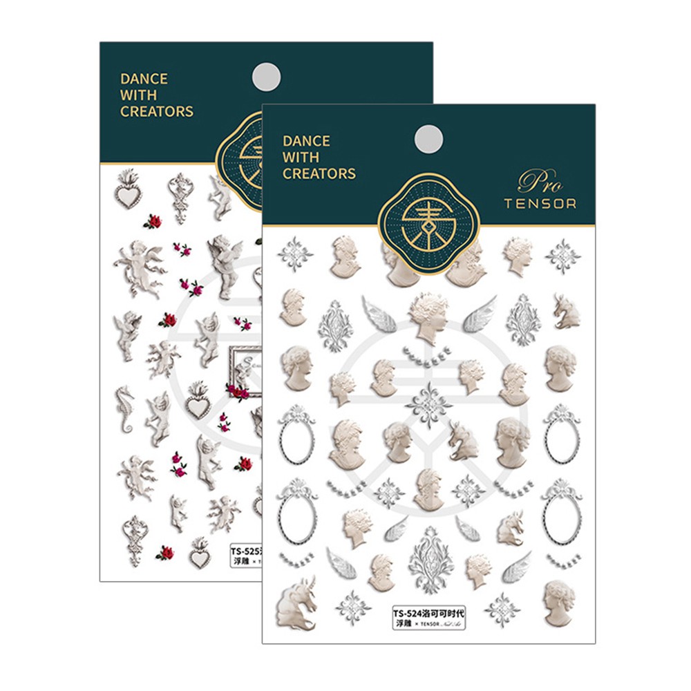 Miếng Dán Trang Trí Móng Tay 5D Sáng Tạo DIY