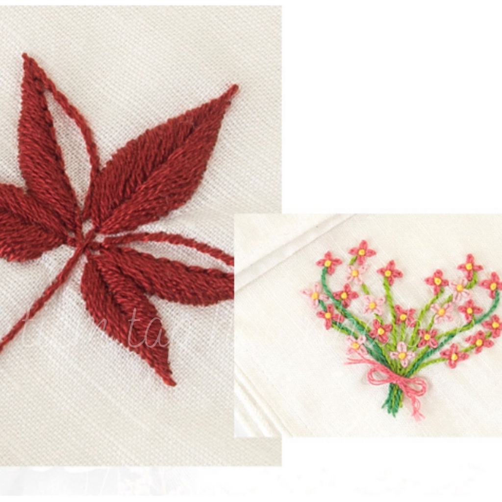 Kit Thêu Khăn Tay Cherish 30x30 - Khăn DIY