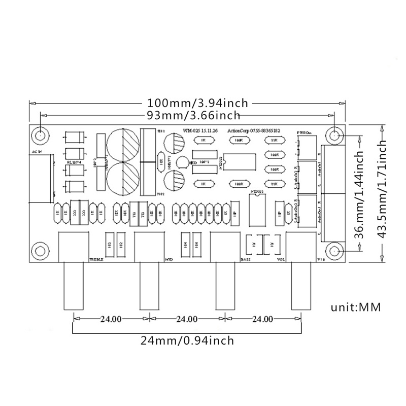 Bảng Mạch Khuếch Đại Âm Thanh zzz NE5532 OP-AMP HIFI