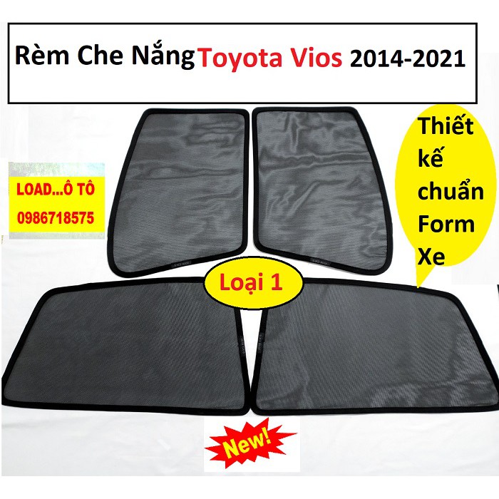 Rèm Che Nắng Toyota Vios 2019 - 2021 Load Ô Tô Nam Châm Hít