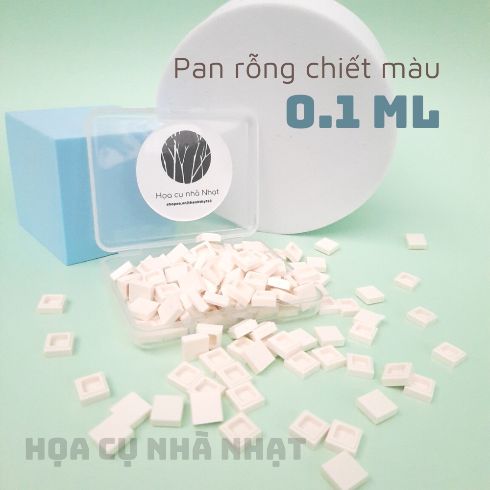 Combo 25 pan 0.1ml rỗng chiết màu