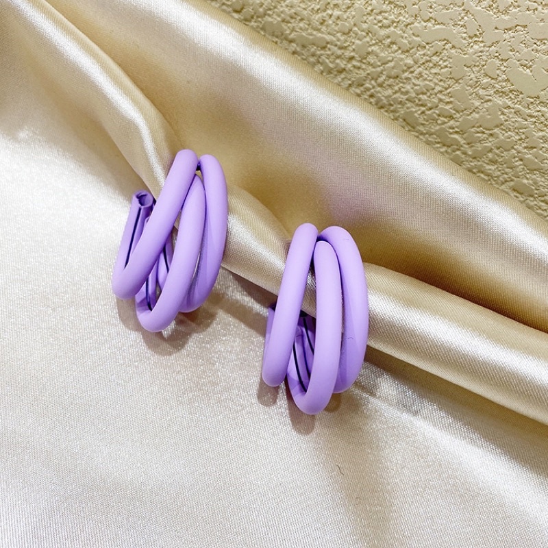 bông tai 3 cạnh nhiều màu sắc , khuyên tai cá tính full colour phong cách hàn quốc