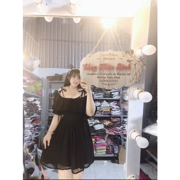 Bigsize 60-90kg By Thiên Bình)ĐẦM TRỄ VAI BÈO CÔNG CHÚA MINI