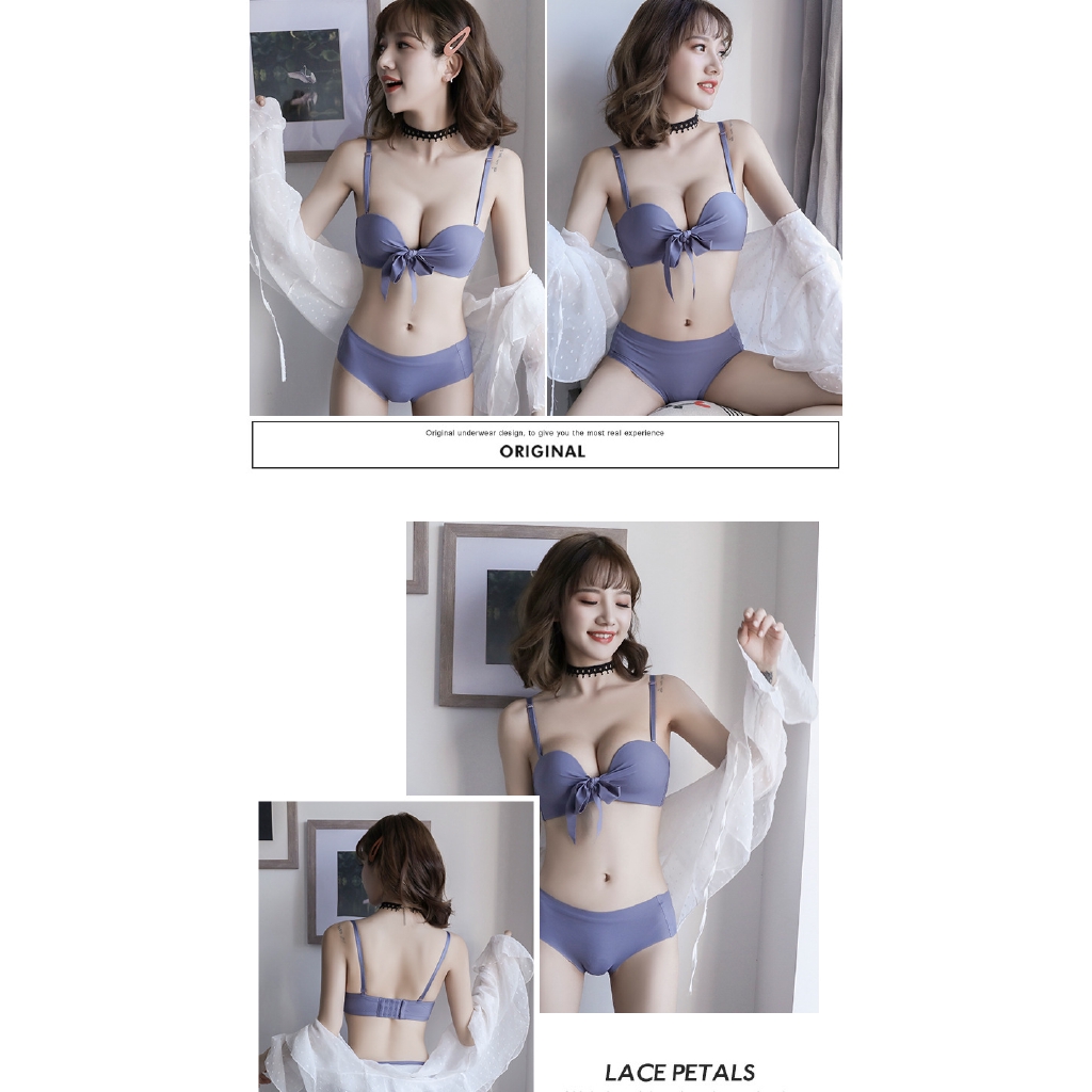 Bộ đồ lót nữ gợi cảm thoải mái không gọng set | BigBuy360 - bigbuy360.vn