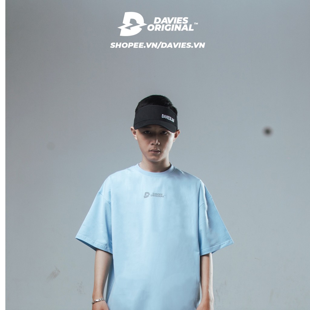 DAVIES - Áo thun phản quang form rộng unisex màu xanh - Blue Basic Original Tee | BigBuy360 - bigbuy360.vn