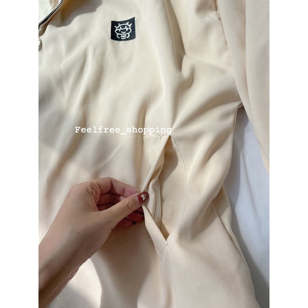 Áo Khoác Hoddie Zip Kèm Mũ Kaki Mặc Đi Học Đi Chơi