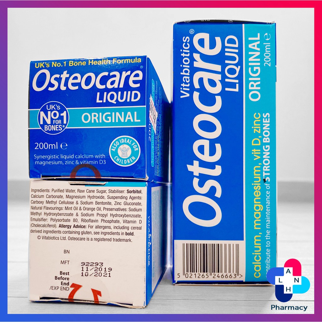 Sirô OSTEOCARE LIQUID ORIGINAL (Hàng nhập khẩu) - Công thức vượt trội cho xương chắc khỏe.