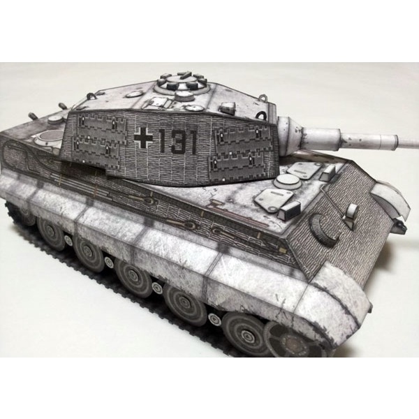Mô hình giấy 3D  xe tank King Tiger tỉ lệ 1/35
