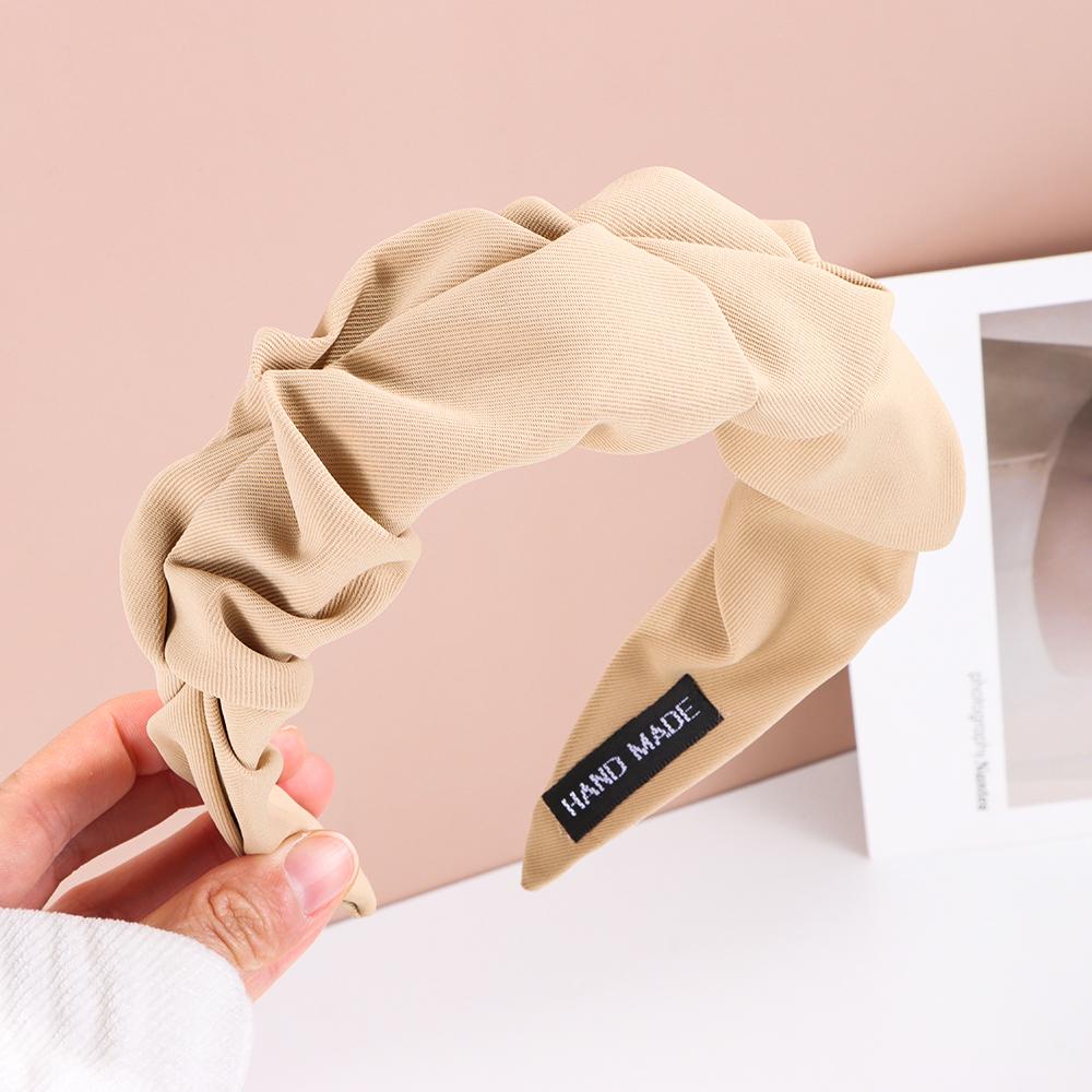 Băng Đô Rửa Mặt Màu Trơn Bản Rộng Thời Trang