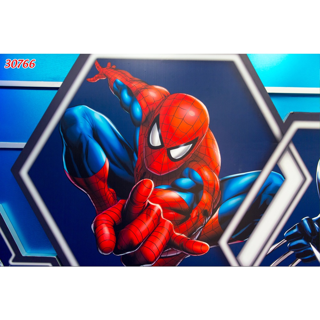 Tranh Dán Tường Phòng Trẻ Em đẹp NGƯỜI NHỆN lung linh, hình ảnh chân thực