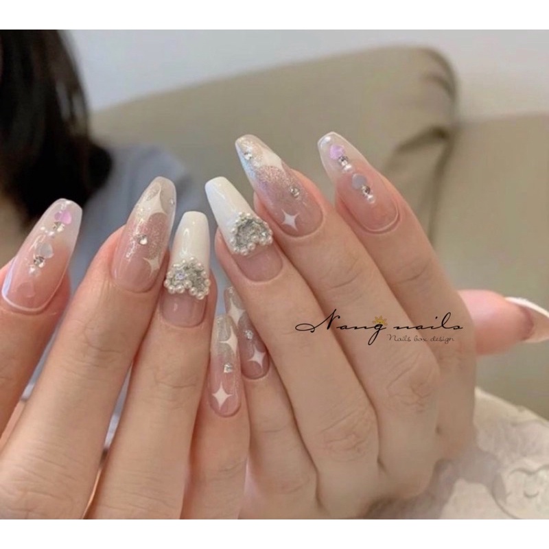 NAILBOX TIỂU THƯ TRẮNG kèm keo dũa
