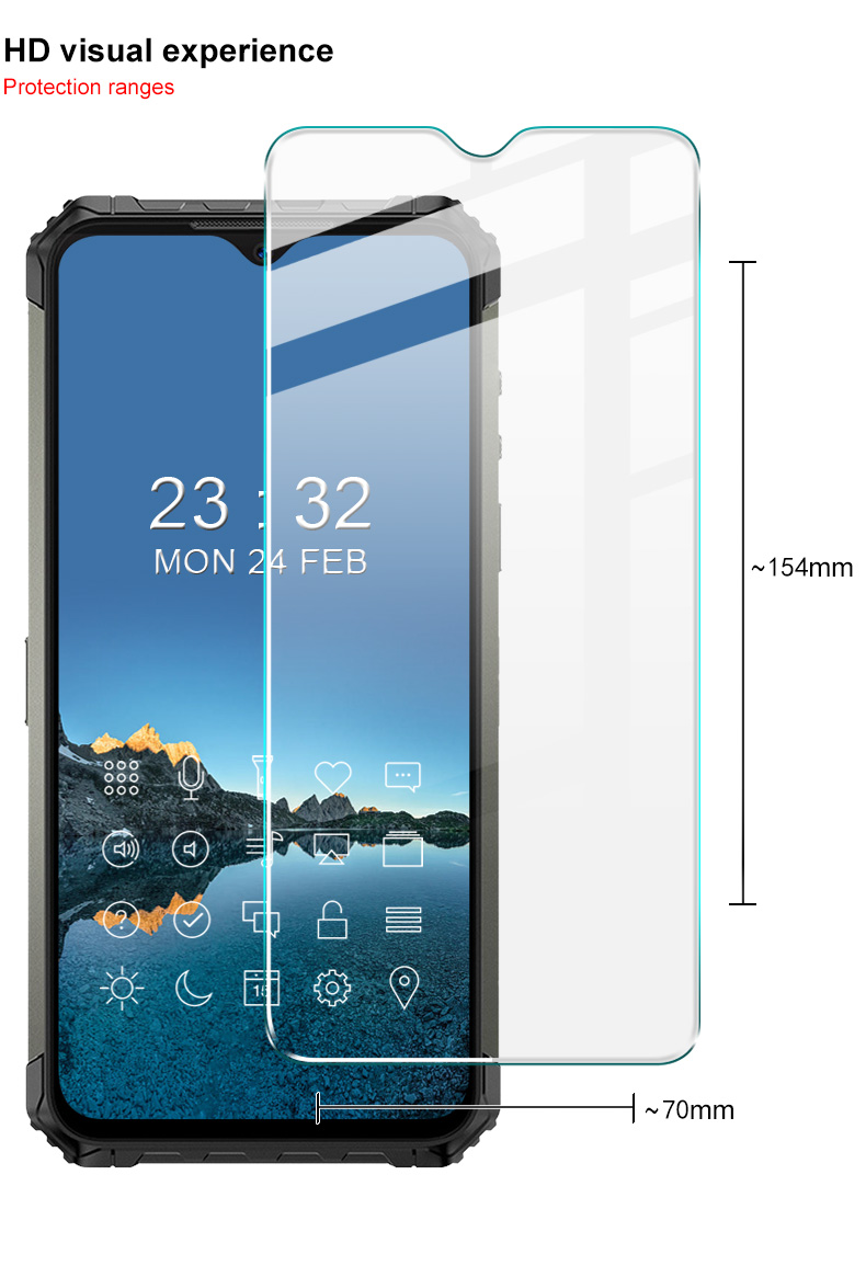 IMAK Kính Cường Lực 9h Siêu Mỏng Chống Nổ Cho Ulefone Armor 7e