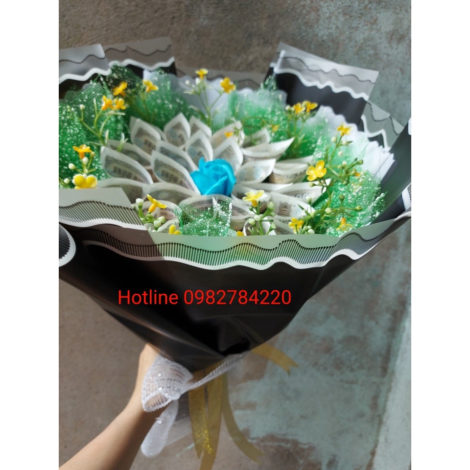 Bó hoa tiền 1k nhỏ Linh Xù Shop HT09 quà lưu niệm, kỷ niệm, sinh nhật