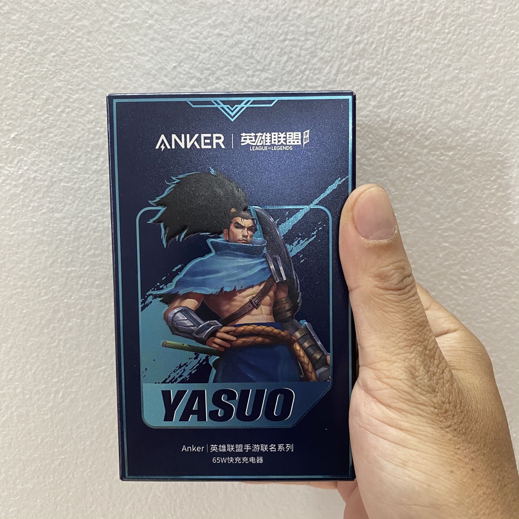 Củ sạc nhanh Anker YASUO League Of Legends 65W - A9523 - 2C1A- PD/PPS/QC