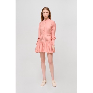 KAIA | Đầm tay phồng thanh lịch xếp li - Caroline Drop-waist Dress