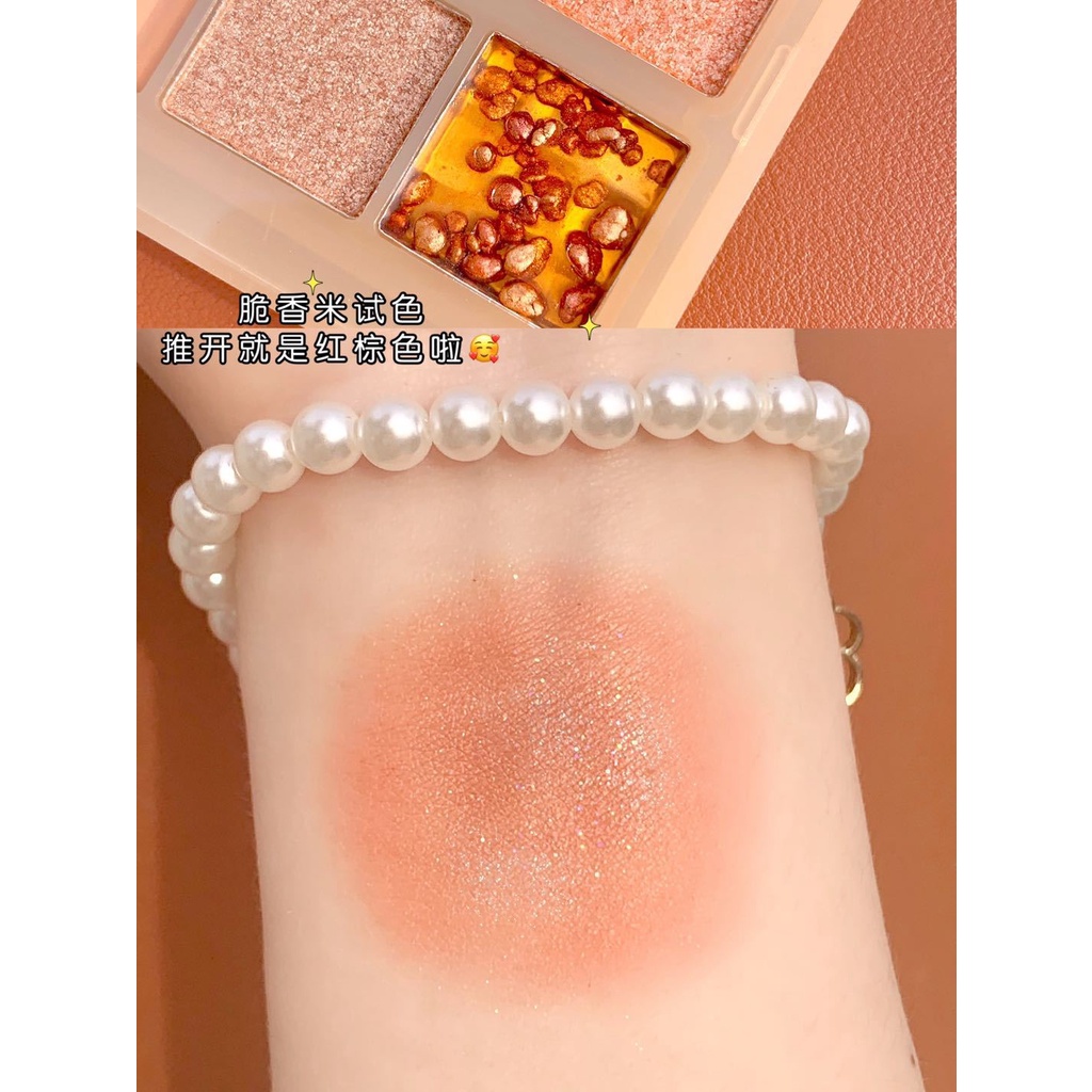 Bảng phấn mắt DIKALU hạt dẻ 20 ô màu lì nhũ siêu đẹp mới về giá rẻ lâu trôi mịn bling bling tone nâu nội địa Trung
