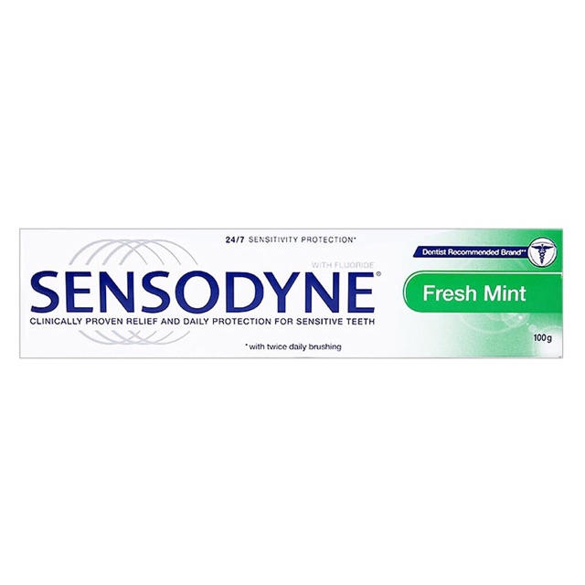 ✔️️️ Kem đánh răng Sensodyne Fresh Mint - Bạc Hà 100g