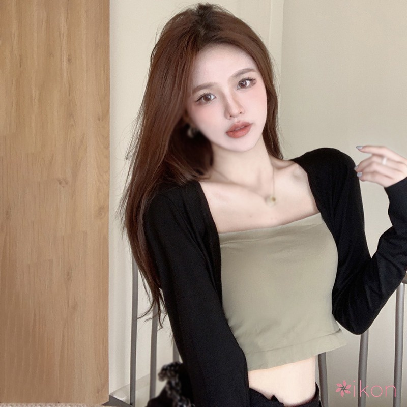 Áo Khoác Cardigan Chống Nắng Bằng Lụa Lạnh Mỏng Phong Cách Hàn Quốc