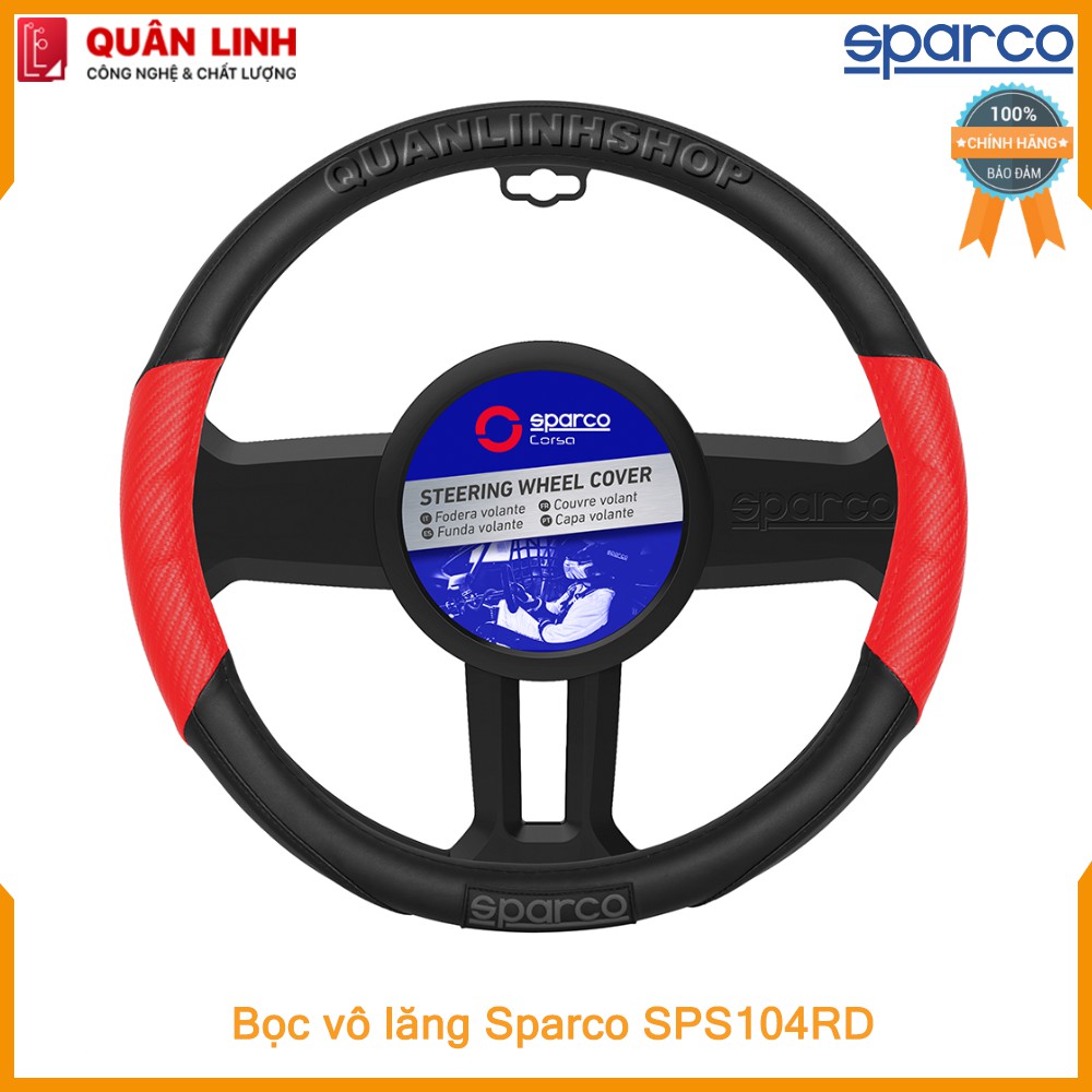 Bọc vô lăng cao cấp chính hãng Sparco  SPS104RD