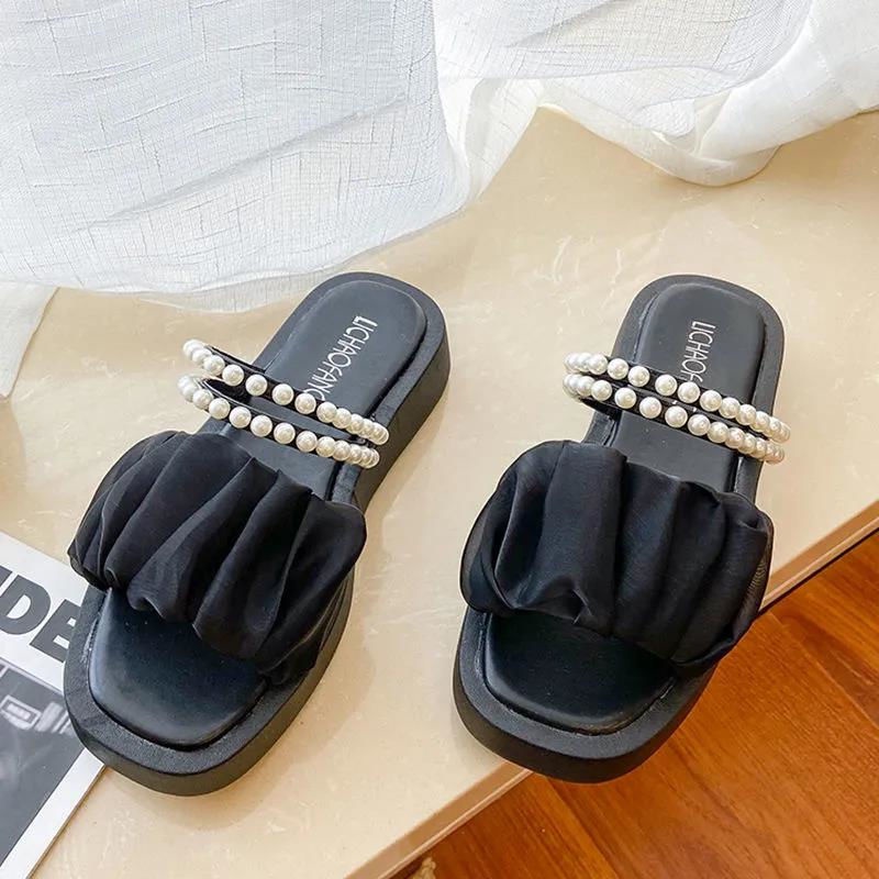 Jiashucheng Giày Sandal Đế Dày Hai Cách Mang Phong Cách Mùa Hè Mới Cho Nữ