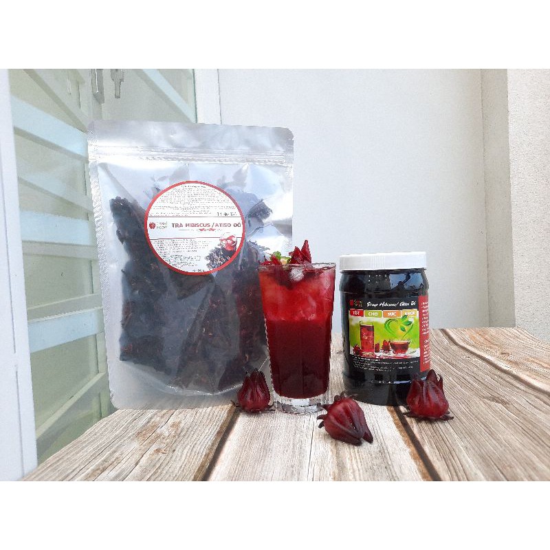 Atiso đỏ/ Hibiscus/Lạc Thần Hoa/ Hoa Vô Thường  sấy khô gói 250gr