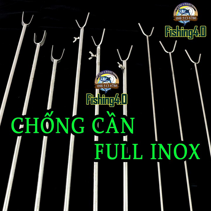 [chống inox]Chống Cần Câu cá inox chống đặc chống cần tăng đưa đủ loại