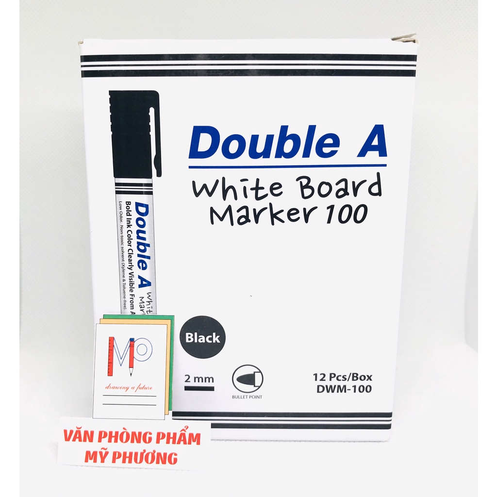 [Mã LIFEBOOK2 giảm 10% đơn 0Đ] Bút viết bảng whiteboard marker xóa được Double A 100