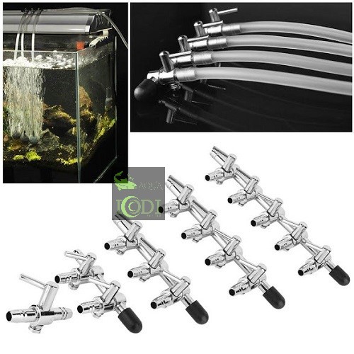 Van chia oxy inox 1 đầu - 3 đầu bể cá cảnh