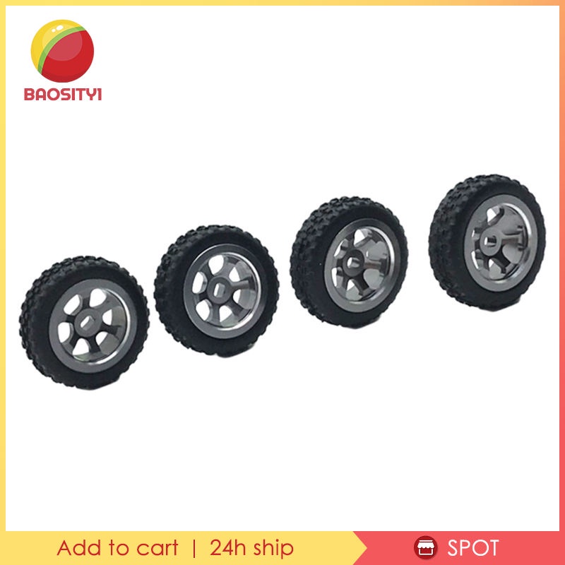 Bộ 4 Bánh Xe Cao Su 20mm Cho Xe Điều Khiển WLtoys 1 / 28 K969 K979 K989 P929