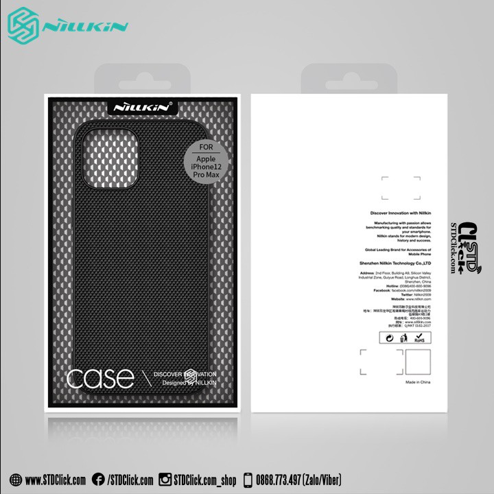 ỐP LƯNG IPHONE 12 PRO MAX NILLKIN TEXTURED NYLON FIBER CHÍNH HÃNG