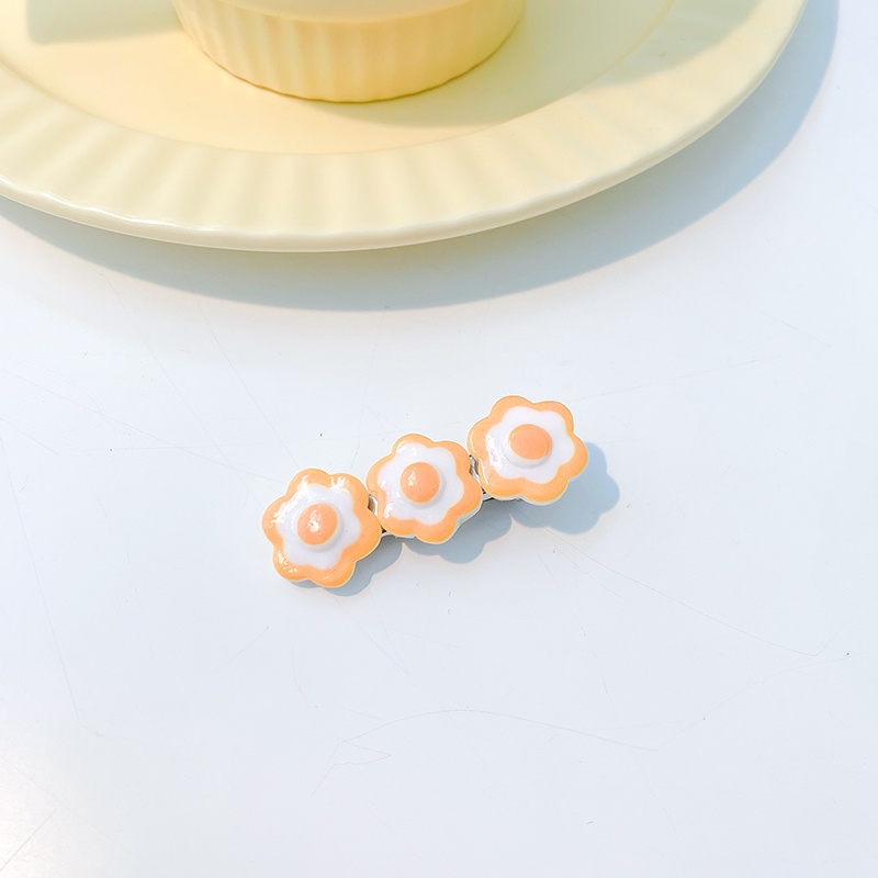 Đồ cột tóc/ kẹp tóc thiết kế hình quả trứng hoạt hình phong cách Hàn Quốc sáng tạo dễ thương