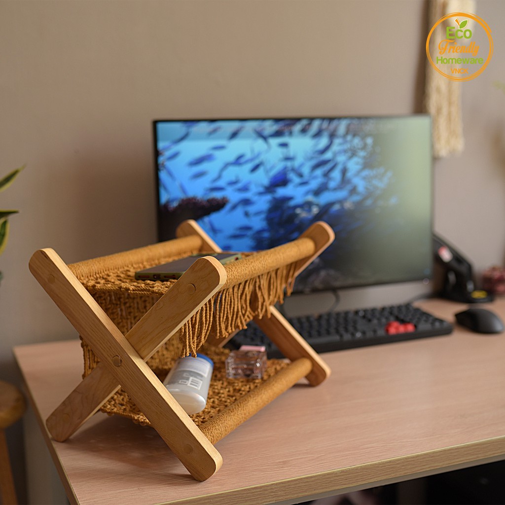 Giá đựng sách báo hàng Handmade, Hộp Đựng Tài Liệu Để Bàn, Trang Trí Văn Phòng Nhà Cửa
