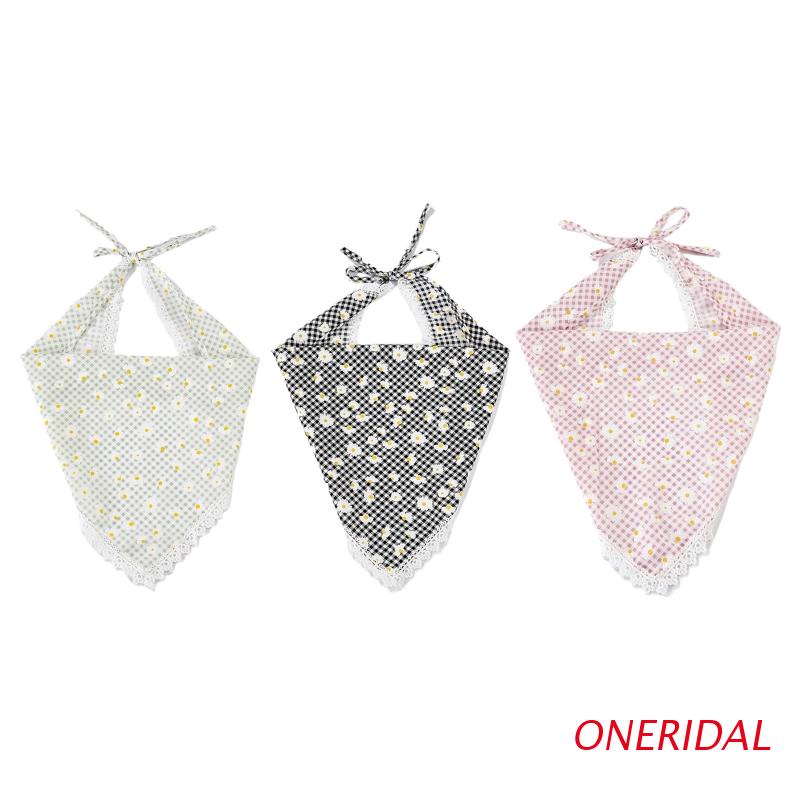 Oneri Băng Đô Đội Đầu Dệt Kim Hình Tam Giác In Hoa Cúc Có Thể Điều Chỉnh Dành Cho Nữ