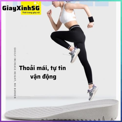 2 Miếng lót giày tăng chiều cao 3.5cm , thấm mồ hôi, giảm sốc, thoải mái khi chạy, dễ sử dụng, độn đế giày