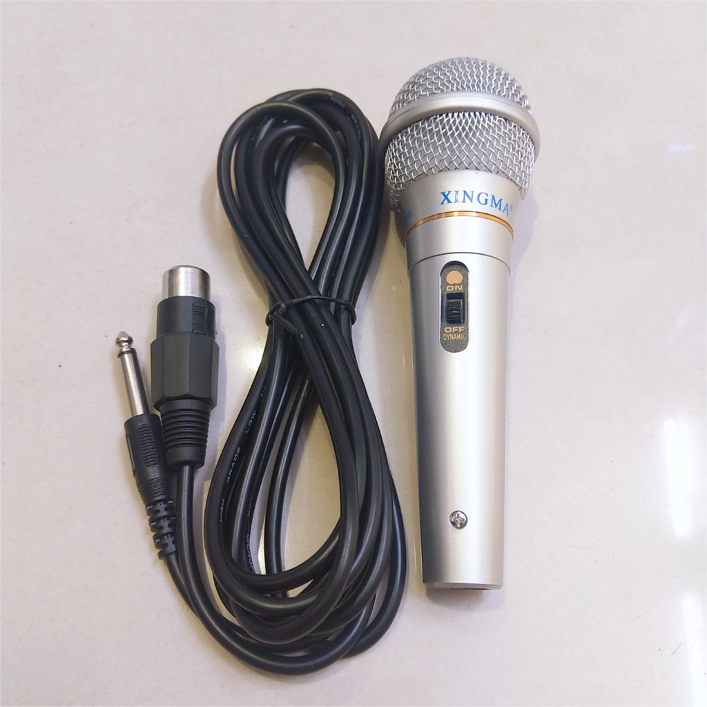 Mic hát Karaoke gia đình Xingma Ak-319 âm thanh trong trẻo sống động chuyên karaoke hát siêu nhẹ và bắt giọng.