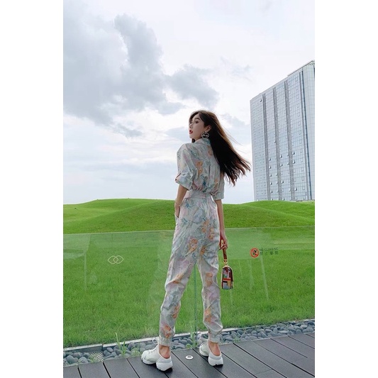 ⚡️Hàng Quảng Châu 100%⚡️ Jumpsuit dài liền thân, đồ bay, đồ liền quần dài hoa siêu xinh