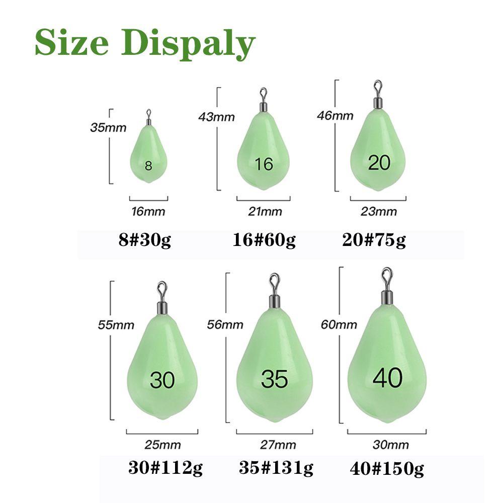 FOREVER Móc Câu Cá Phát Sáng Trọng Lượng 30g-150g