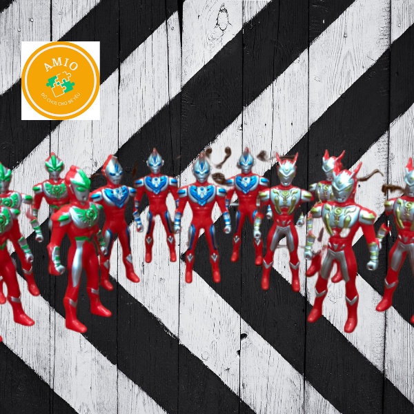 Siêu nhân đồ chơi cho bé trai siêu nhân gao, siêu nhân điện quang, 5 anh em siêu nhân, người nhện...